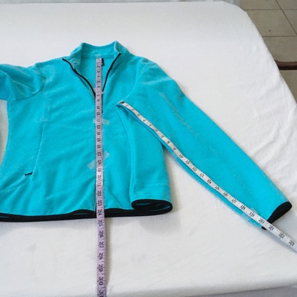 GEAR Luxe Fleece Full Zip Jacket Size Large Blue - Picture 13 of 15